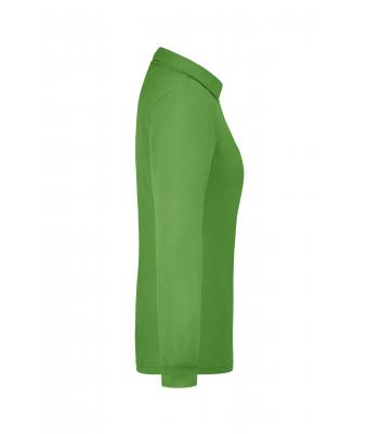 Damen Ladies' Workwear Polo Pocket Longsleeve Lime-green 8539