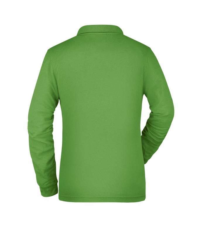 Damen Ladies' Workwear Polo Pocket Longsleeve Lime-green 8539