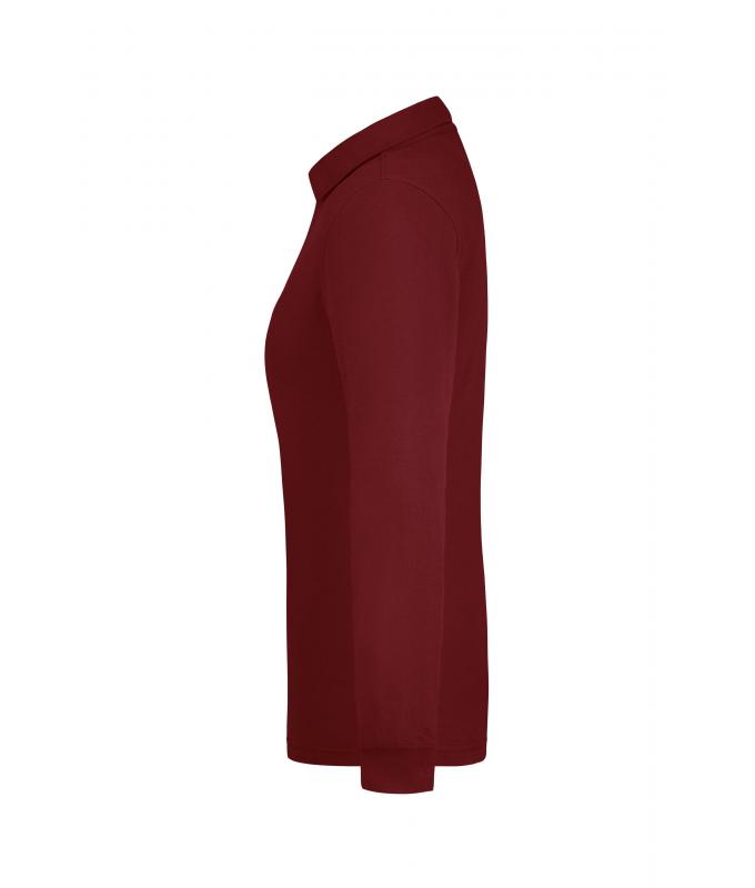 Ladies Ladies' Workwear Polo Pocket Longsleeve Wine 8539