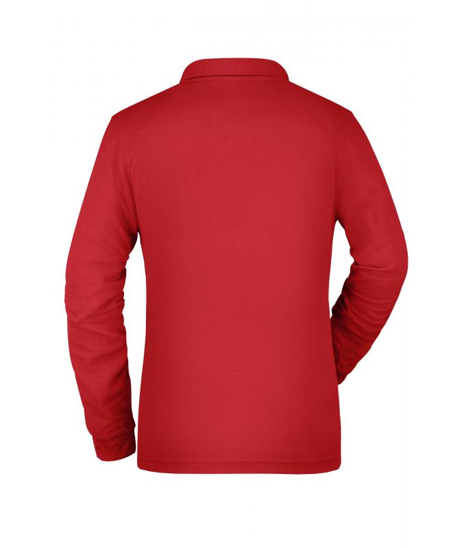 Damen Ladies' Workwear Polo Pocket Longsleeve Red 8539