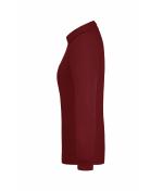Damen Ladies' Workwear Polo Pocket Longsleeve Wine 8539