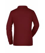 Damen Ladies' Workwear Polo Pocket Longsleeve Wine 8539