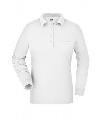 Ladies Ladies' Workwear Polo Pocket Longsleeve White 8539