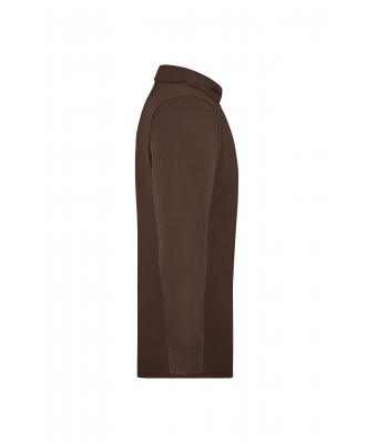 Herren Men's Workwear Polo Pocket Longsleeve Brown 8540