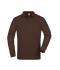 Herren Men's Workwear Polo Pocket Longsleeve Brown 8540