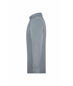 Herren Men's Workwear Polo Pocket Longsleeve Grey-heather 8540