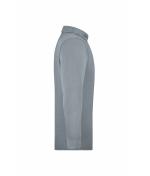 Herren Men's Workwear Polo Pocket Longsleeve Grey-heather 8540