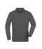 Men Men's Workwear Polo Pocket Longsleeve Dark-grey 8540