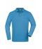 Men Men's Workwear Polo Pocket Longsleeve Aqua 8540