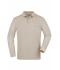 Men Men's Workwear Polo Pocket Longsleeve Stone 8540