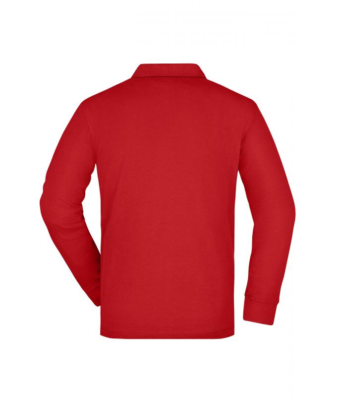 Men Men's Workwear Polo Pocket Longsleeve Red 8540