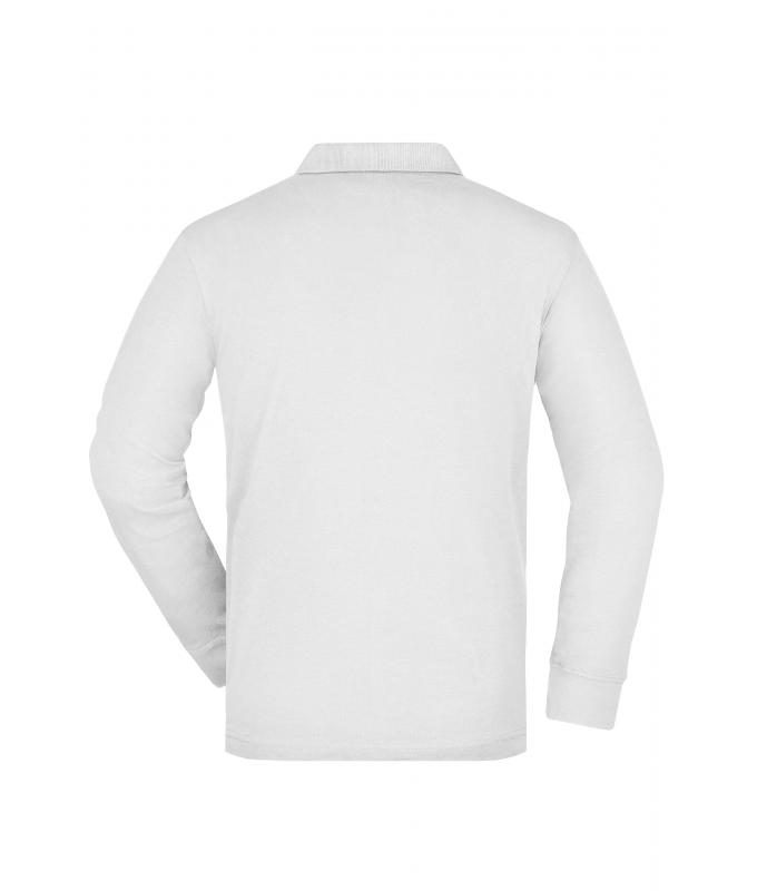 Men Men's Workwear Polo Pocket Longsleeve White 8540