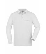 Men Men's Workwear Polo Pocket Longsleeve White 8540