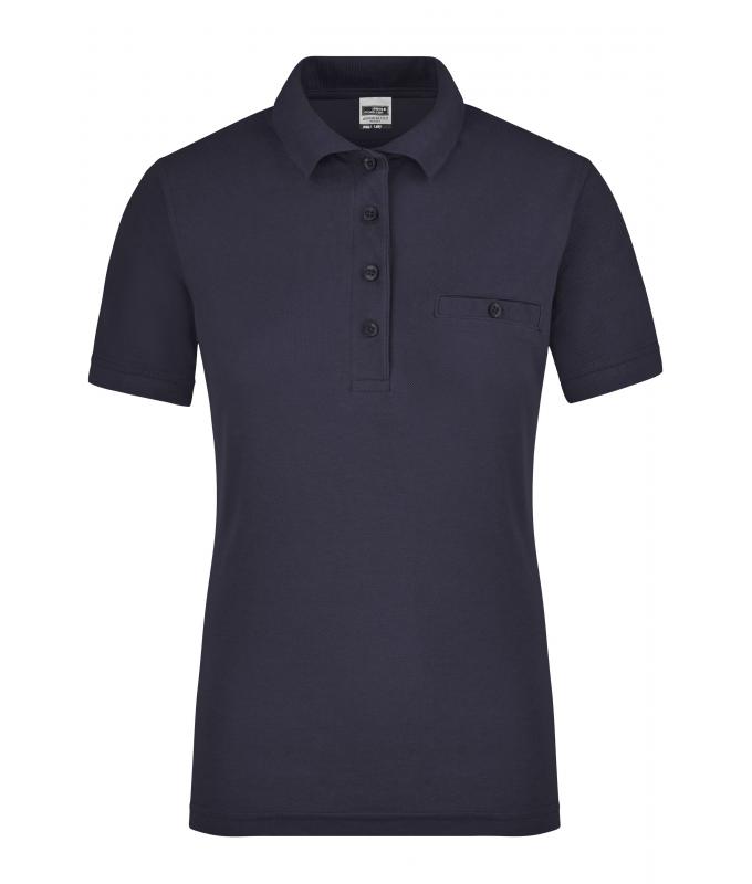 Damen Ladies' Workwear Polo Pocket Navy 8541