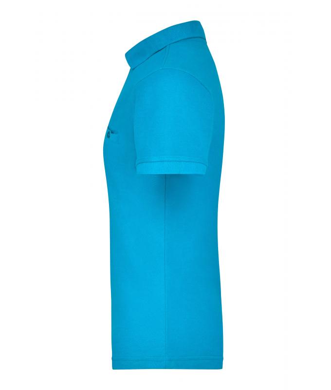 Damen Ladies' Workwear Polo Pocket Turquoise 8541