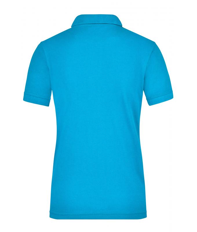 Damen Ladies' Workwear Polo Pocket Turquoise 8541