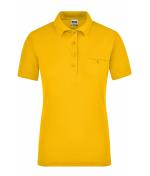 Damen Ladies' Workwear Polo Pocket Gold-yellow 8541
