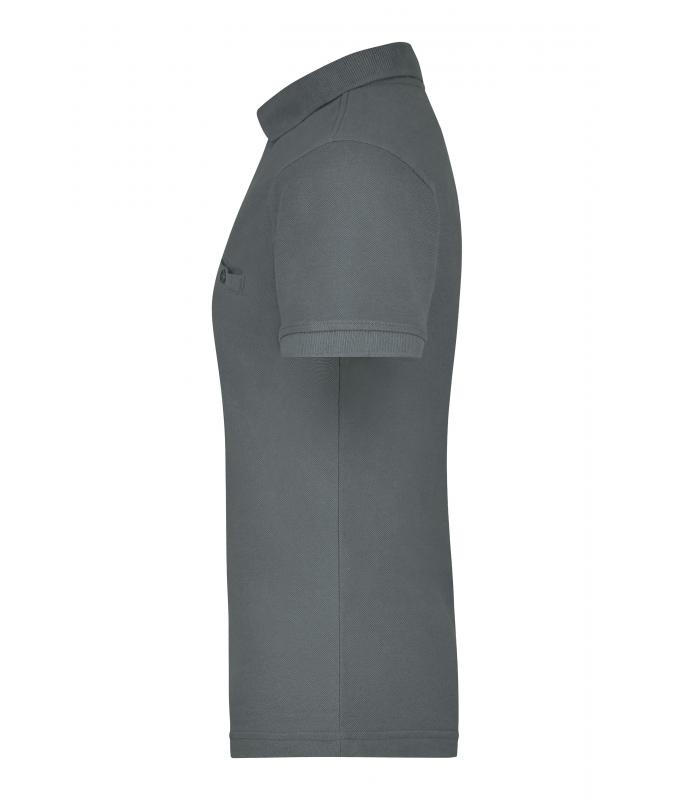 Damen Ladies' Workwear Polo Pocket Dark-grey 8541