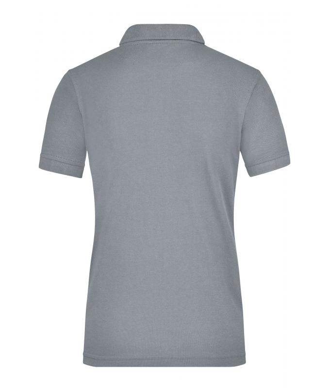 Damen Ladies' Workwear Polo Pocket Grey-heather 8541