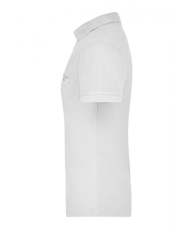 Damen Ladies' Workwear Polo Pocket White 8541