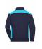 Unisex Workwear Half-Zip Sweat - COLOR - Navy/turquoise 8542