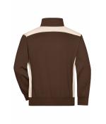 Unisex Workwear Half-Zip Sweat - COLOR - Brown/stone 8542