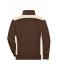 Unisex Workwear Half-Zip Sweat - COLOR - Brown/stone 8542