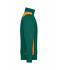 Unisex Workwear Half-Zip Sweat - COLOR - Dark-green/orange 8542
