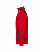 Unisex Workwear Half-Zip Sweat - COLOR - Red/navy 8542