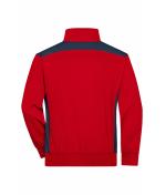 Unisex Workwear Half-Zip Sweat - COLOR - Red/navy 8542