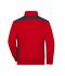 Unisex Workwear Half-Zip Sweat - COLOR - Red/navy 8542