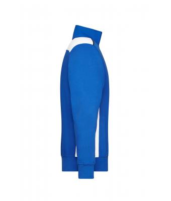 Unisex Workwear Half-Zip Sweat - COLOR - Royal/white 8542