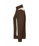 Ladies Ladies' Workwear Sweat Jacket - COLOR - Brown/stone 8543