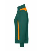 Ladies Ladies' Workwear Sweat Jacket - COLOR - Dark-green/orange 8543