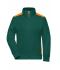 Ladies Ladies' Workwear Sweat Jacket - COLOR - Dark-green/orange 8543