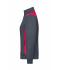 Ladies Ladies' Workwear Sweat Jacket - COLOR - Carbon/red 8543