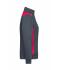 Ladies Ladies' Workwear Sweat Jacket - COLOR - Carbon/red 8543