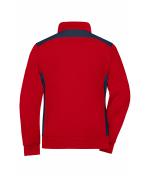 Ladies Ladies' Workwear Sweat Jacket - COLOR - Red/navy 8543