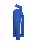 Damen Ladies' Workwear Sweat Jacket - COLOR - Royal/white 8543