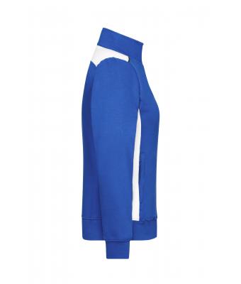 Ladies Ladies' Workwear Sweat Jacket - COLOR - Royal/white 8543
