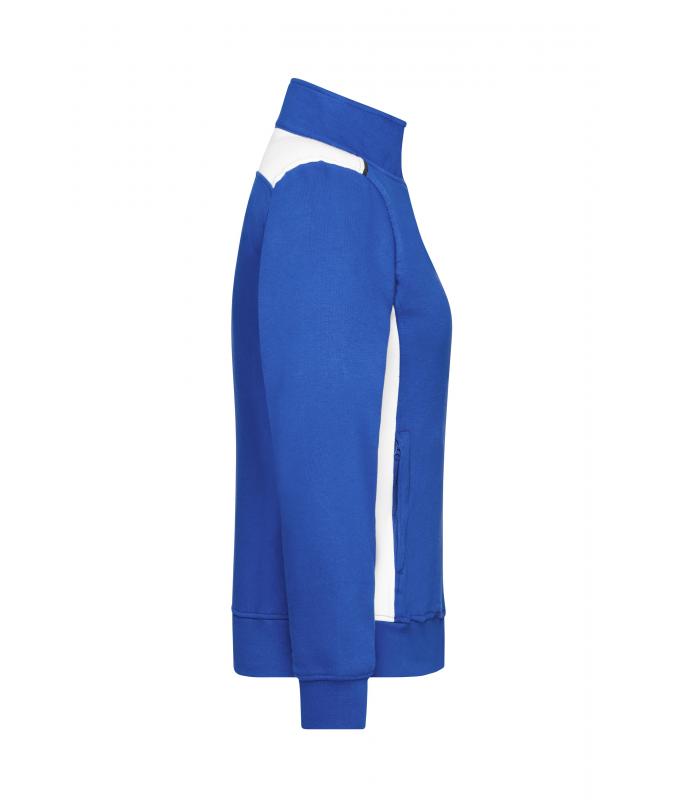 Ladies Ladies' Workwear Sweat Jacket - COLOR - Royal/white 8543