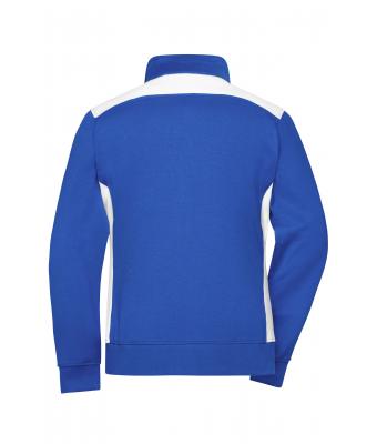 Ladies Ladies' Workwear Sweat Jacket - COLOR - Royal/white 8543
