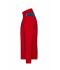 Herren Men's Workwear Sweat Jacket - COLOR - Red/navy 8544