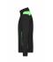 Herren Men's Workwear Sweat Jacket - COLOR - Black/lime-green 8544