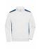 Men Men's Workwear Sweat Jacket - COLOR - White/royal 8544