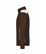 Unisex Workwear Sweat Jacket - COLOR - Brown/stone 8544
