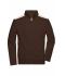Unisex Workwear Sweat Jacket - COLOR - Brown/stone 8544