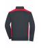 Unisex Workwear Sweat Jacket - COLOR - Carbon/red 8544