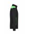 Unisex Workwear Sweat Jacket - COLOR - Black/lime-green 8544