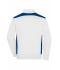 Unisex Workwear Sweat Jacket - COLOR - White/royal 8544